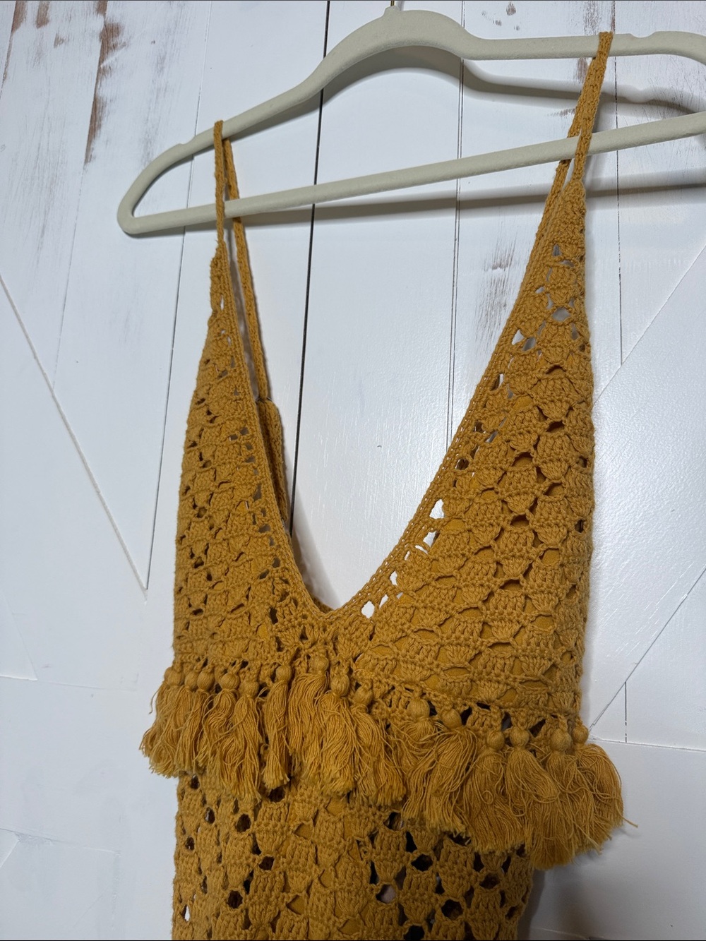 Revolve Somedays Lovin Mystify Crochet One-Piece in Saffron - Picture 11 of 13
